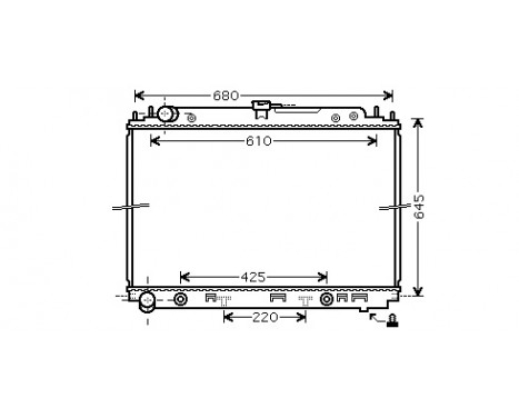 Radiateur, refroidissement du moteur 13002297 International Radiators