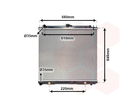 Radiateur, refroidissement du moteur 13002297 International Radiators, Image 2