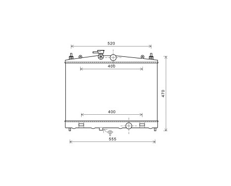 Radiateur, refroidissement du moteur 13002338 International Radiators