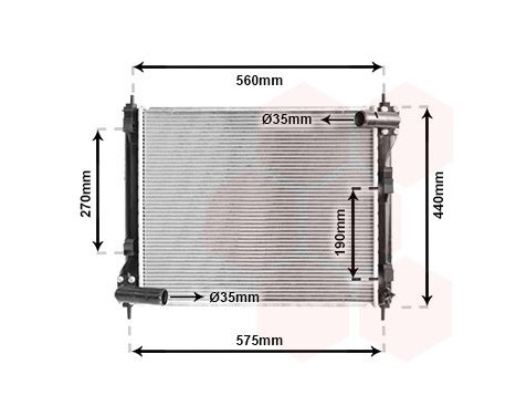 Radiateur, refroidissement du moteur 13002354 International Radiators, Image 2