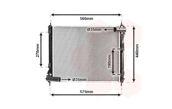 Radiateur, refroidissement du moteur 13002354 International Radiators, Image 2