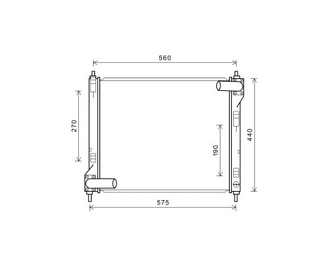 Radiateur, refroidissement du moteur 13002354 International Radiators