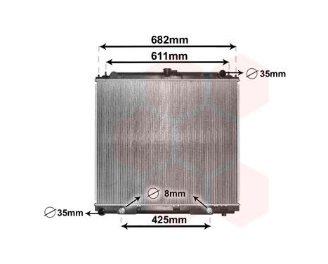 Radiateur, refroidissement du moteur 13002399 International Radiators