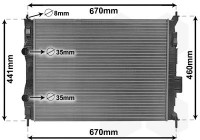 Radiateur, refroidissement du moteur 13002413 International Radiators