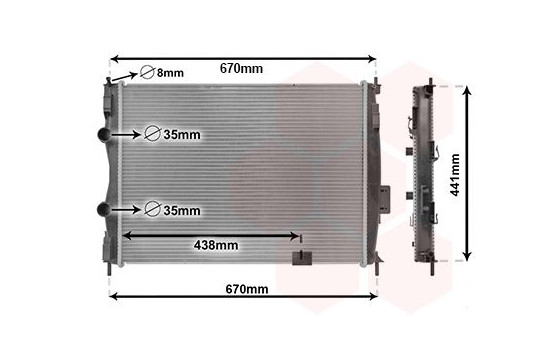 Radiateur, refroidissement du moteur 13002414 International Radiators