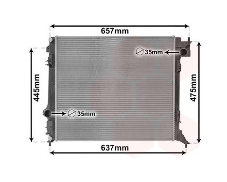 Radiateur, refroidissement du moteur 13012701 International Radiators