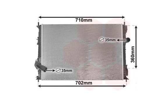 Radiateur, refroidissement du moteur 13012702 International Radiators