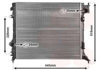 Radiateur, refroidissement du moteur 13012704 International Radiators