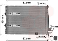 Radiateur, refroidissement du moteur 13012708 International Radiators
