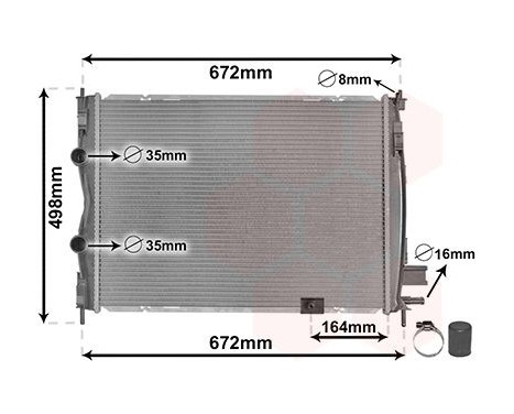 Radiateur, refroidissement du moteur 13012708 International Radiators