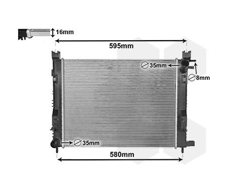 Radiateur, refroidissement du moteur 15002007 International Radiators