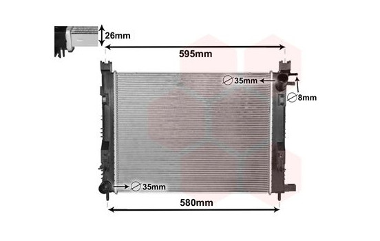 Radiateur, refroidissement du moteur 15002008 International Radiators