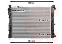 Radiateur, refroidissement du moteur 15012700 International Radiators