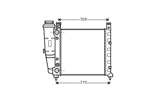 Radiateur, refroidissement du moteur 17002038 International Radiators
