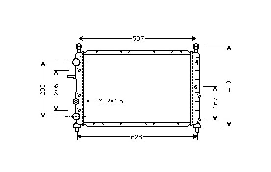 Radiateur, refroidissement du moteur 17002066 International Radiators