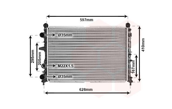 Radiateur, refroidissement du moteur 17002066 International Radiators, Image 2