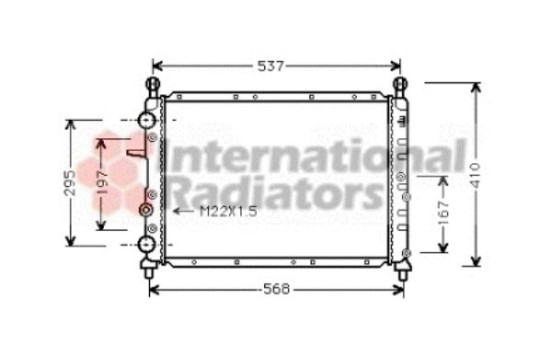 Radiateur, refroidissement du moteur 17002094 International Radiators, Image 2
