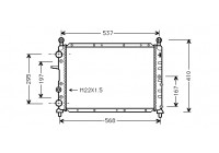 Radiateur, refroidissement du moteur 17002094 International Radiators