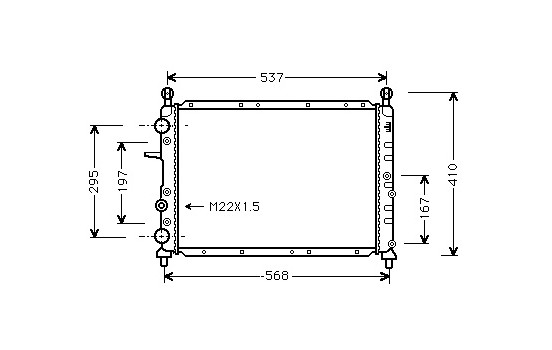 Radiateur, refroidissement du moteur 17002094 International Radiators