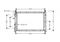 Radiateur, refroidissement du moteur 17002096 International Radiators