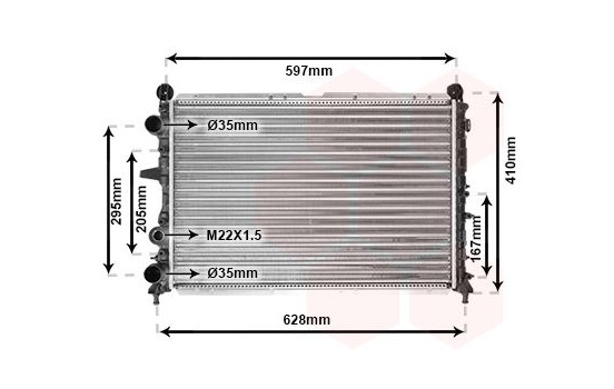 Radiateur, refroidissement du moteur 17002096 International Radiators, Image 2