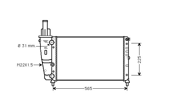 Radiateur, refroidissement du moteur 17002139 International Radiators