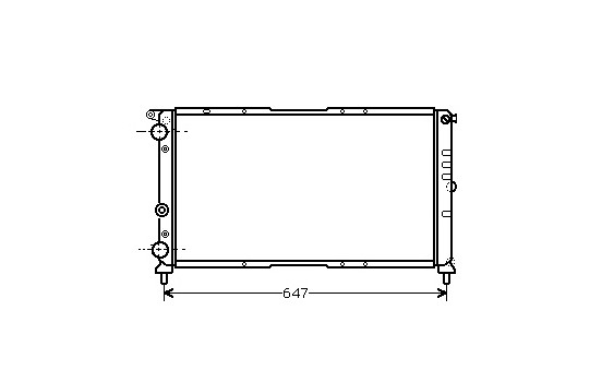 Radiateur, refroidissement du moteur 17002142 International Radiators