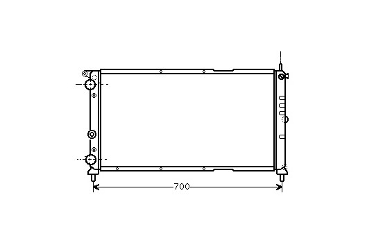 Radiateur, refroidissement du moteur 17002143 International Radiators