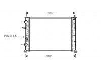 Radiateur, refroidissement du moteur 17002161 International Radiators