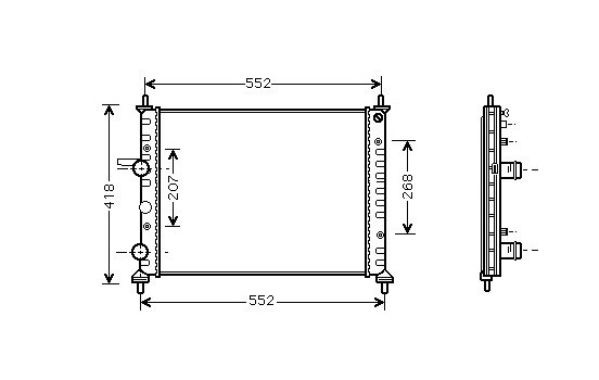 Radiateur, refroidissement du moteur 17002201 International Radiators