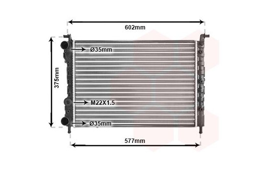 Radiateur, refroidissement du moteur 17002225 International Radiators, Image 2