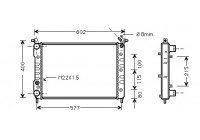 Radiateur, refroidissement du moteur 17002232 International Radiators