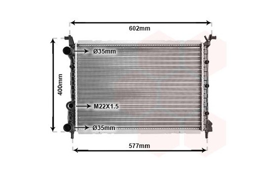 Radiateur, refroidissement du moteur 17002232 International Radiators, Image 2