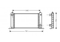 Radiateur, refroidissement du moteur 17002243 International Radiators