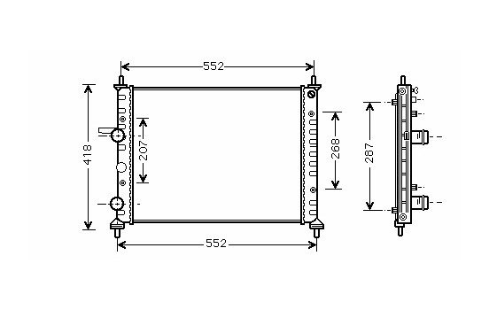 Radiateur, refroidissement du moteur 17002249 International Radiators