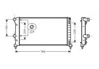 Radiateur, refroidissement du moteur 17002250 International Radiators