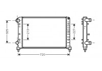 Radiateur, refroidissement du moteur 17002261 International Radiators