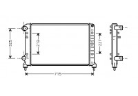 Radiateur, refroidissement du moteur 17002262 International Radiators