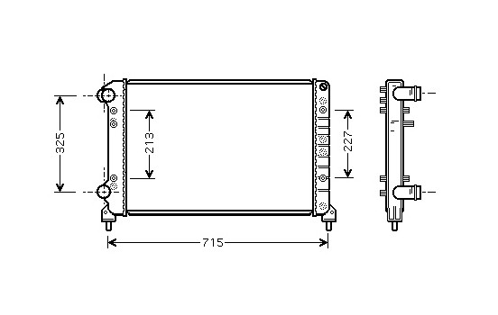 Radiateur, refroidissement du moteur 17002262 International Radiators