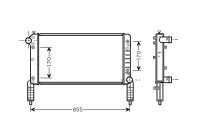 Radiateur, refroidissement du moteur 17002263 International Radiators