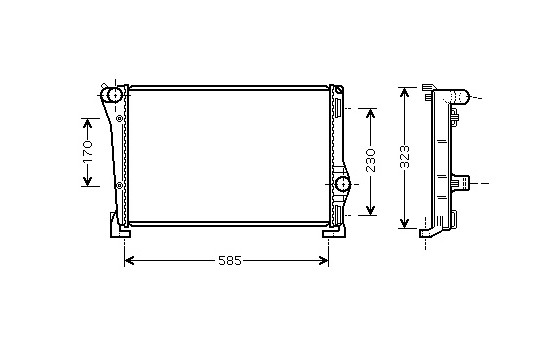 Radiateur, refroidissement du moteur 17002279 International Radiators