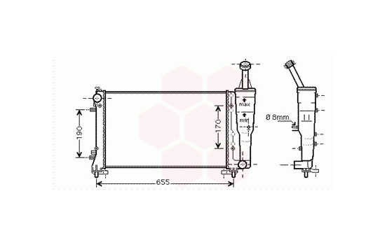 Radiateur, refroidissement du moteur 17002308 International Radiators