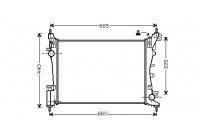 Radiateur, refroidissement du moteur 17002318 International Radiators