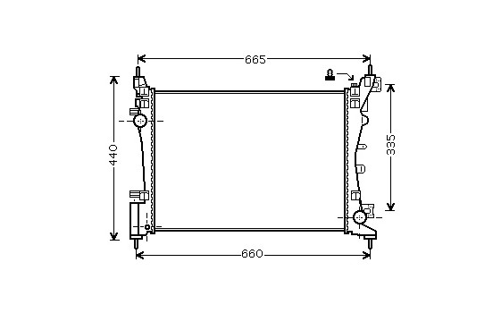 Radiateur, refroidissement du moteur 17002318 International Radiators