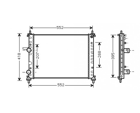 Radiateur, refroidissement du moteur 17002326 International Radiators