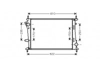 Radiateur, refroidissement du moteur 17002329 International Radiators