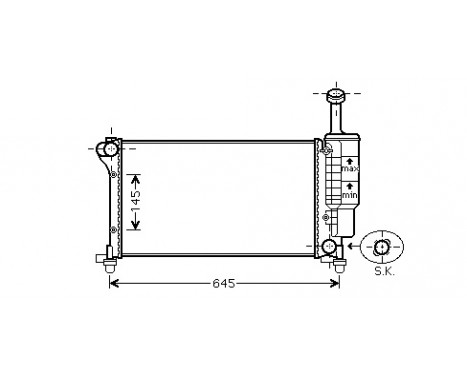 Radiateur, refroidissement du moteur 17002335 International Radiators, Image 2