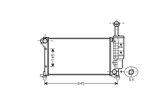Radiateur, refroidissement du moteur 17002335 International Radiators, Image 2