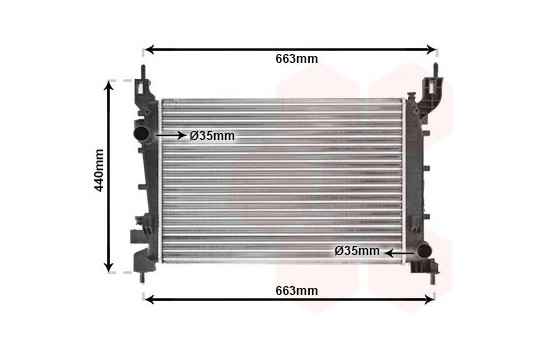 Radiateur, refroidissement du moteur 17002358 International Radiators, Image 2