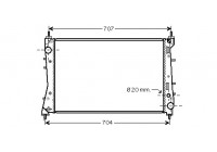 Radiateur, refroidissement du moteur 17002359 International Radiators